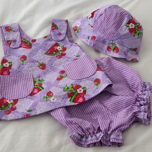 Reversible Strawberries/ Watermelon W/hat