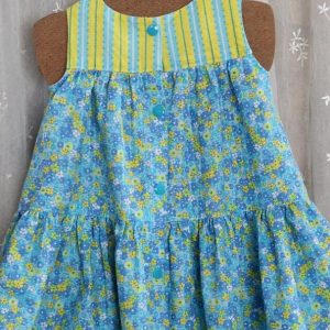 Baby Spencer Blue Yellow Floral size 12-18 mo