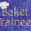 baker trainee on purple