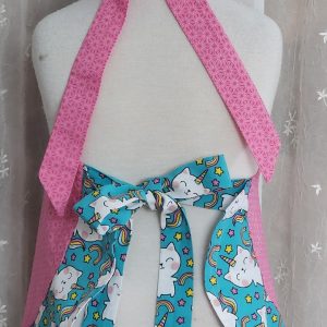 Small fancy cat unicorn apron