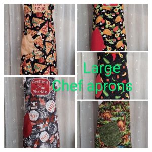 large chef apron collage