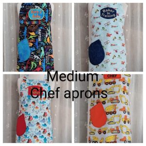 medium chef apron collage