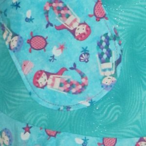Small Fancy Mermaids & Turtles apron