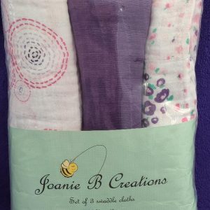 Swaddles set of 3 Purple/pink