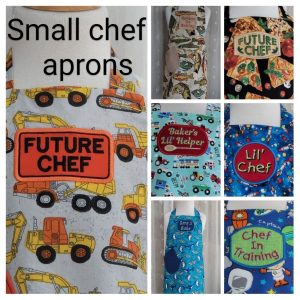 small chef apron collage