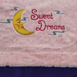 Sweet Dreams Crib blanket pink