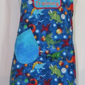 Small Dinosaurs in Space Apron